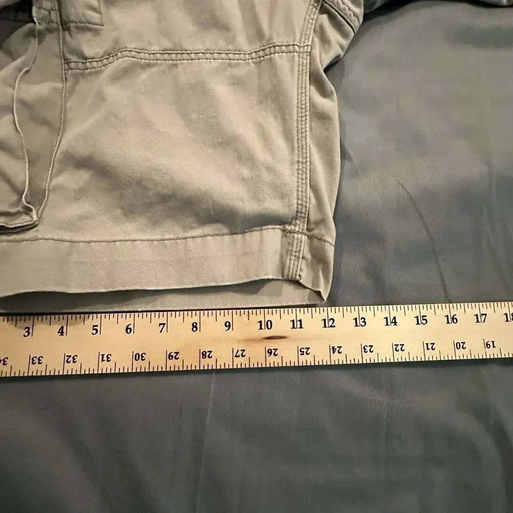 Polo Ralph Lauren Cargo Shorts Mens 36 Khaki Twill Pocket Beige Y2K Heavyweight